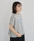 袖折り返しカレッジTシャツ