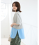 裾タックミニ裏毛シャツドッキングチュニック