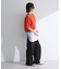 裾タックミニ裏毛シャツドッキングチュニック