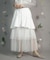 dazzlin ツイルチュールレイヤードスカート