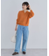 衿つきメッシュニットプルオーバー
