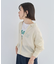 衿つきメッシュニットプルオーバー