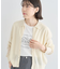 衿つきメッシュニットプルオーバー