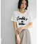・swing by コード刺繍ロゴTEE