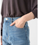 GUMストレッチデニム センター切替テーパードパンツ