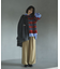 共ベルト付きツイルカラーパンツ