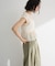 ・ELENCARE DUE ドッキングレースブラウス
