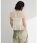 ・ELENCARE DUE ドッキングレースブラウス