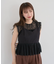 ・ELENCARE DUE ドッキングレースブラウス
