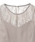 ・ELENCARE DUE ドッキングレースブラウス