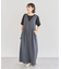 接触冷感麻調ゆったりサロペット