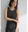・Petit Fleur シャーリングラメタンクトップ