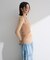 ・Petit Fleur シャーリングラメタンクトップ