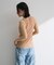 ・Petit Fleur シャーリングラメタンクトップ
