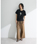 ・DOUBLE FLAGS ローズチェーン刺繍TEE
