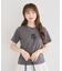 ・DOUBLE FLAGS ローズチェーン刺繍TEE