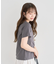 ・DOUBLE FLAGS ローズチェーン刺繍TEE