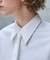 A.ネクタイ付きワイドスリーブショート丈シャツ