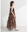 ・Petit Fleur オンブレーチェックキャミワンピ