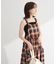 ・Petit Fleur オンブレーチェックキャミワンピ