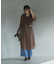 花柄シフォン楊柳ワンピース