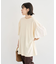 袖サテンドッキングチュニック