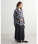 ・ELENCARE DUE チェックギャザーシャツ