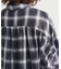 ・ELENCARE DUE チェックギャザーシャツ
