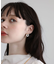 ・HALF TIME 淡水パールリングピアス