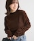 ・ANDSEARCH シアーベロアボトルネックロンTEE