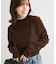 ・ANDSEARCH シアーベロアボトルネックロンTEE