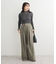 ・ANDSEARCH メランジリブハイネックニット