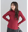 ・ANDSEARCH メランジリブハイネックニット