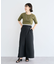 ウエストレイヤーボックスプリーツスカート