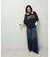 5分袖刺繍ロゴトレTEE