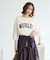 5分袖刺繍ロゴトレTEE