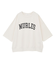 5分袖刺繍ロゴトレTEE