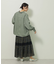 裾フリンジヴィンテージ風シャツ