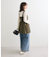 タックワイドデニムパンツ