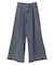タックワイドデニムパンツ
