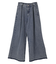 タックワイドデニムパンツ
