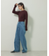 【WEB限定】もちやわ袖口釦リブニットプルオーバー