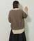 ピグメントロゴ刺繍裏毛プルオーバー