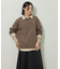 ピグメントロゴ刺繍裏毛プルオーバー
