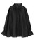 フリルカラーリボンブラウス