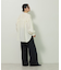 ease blue.バックシャーリングブラウス