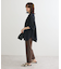 ease blue.バックシャーリングブラウス