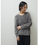 シャギークルーネックニットプルオーバー
