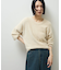 シャギークルーネックニットプルオーバー