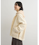 ニットフード付きウーリーブルゾン